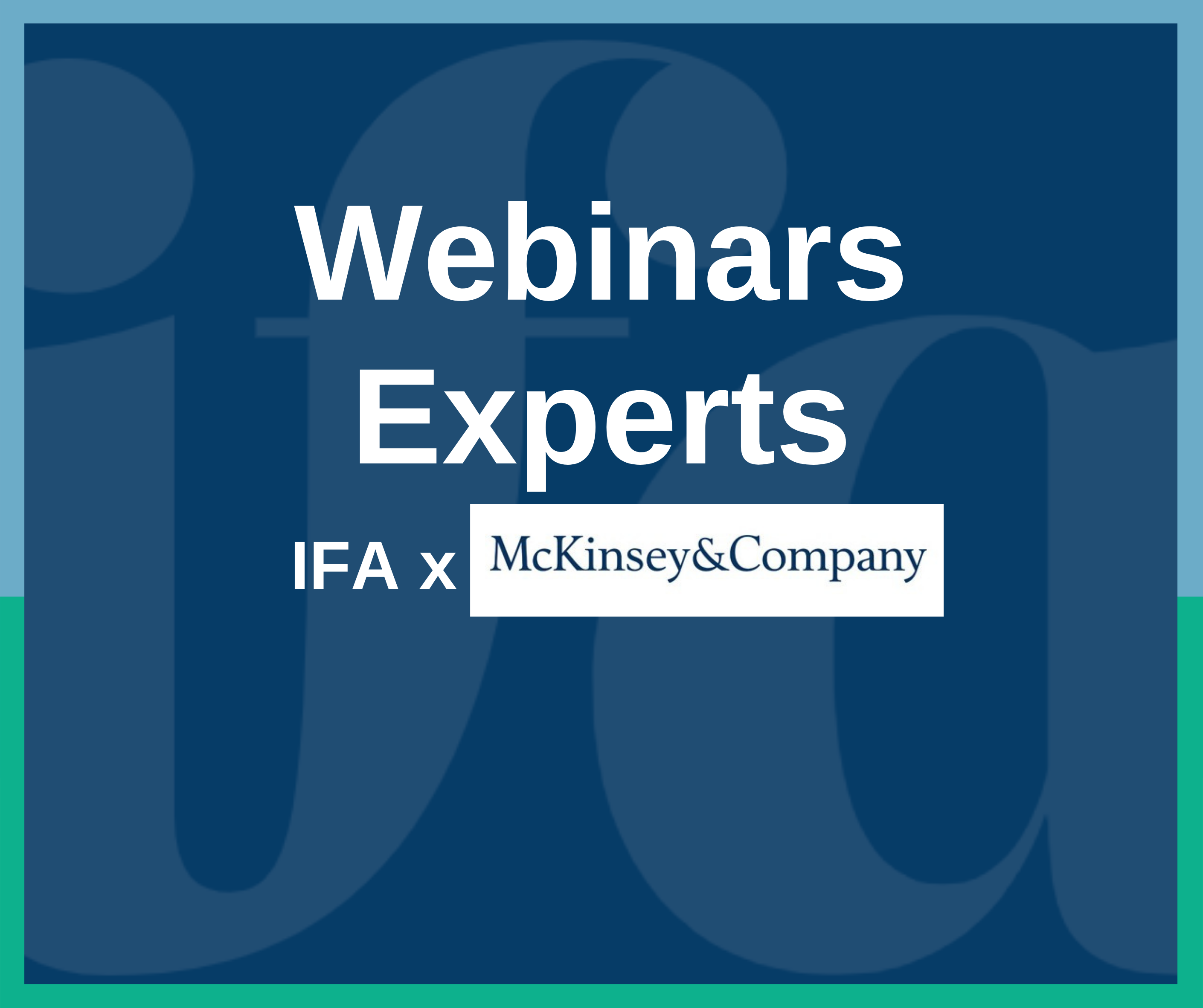 Webinar IFA -McKinsey | La place des femmes dans les conseils