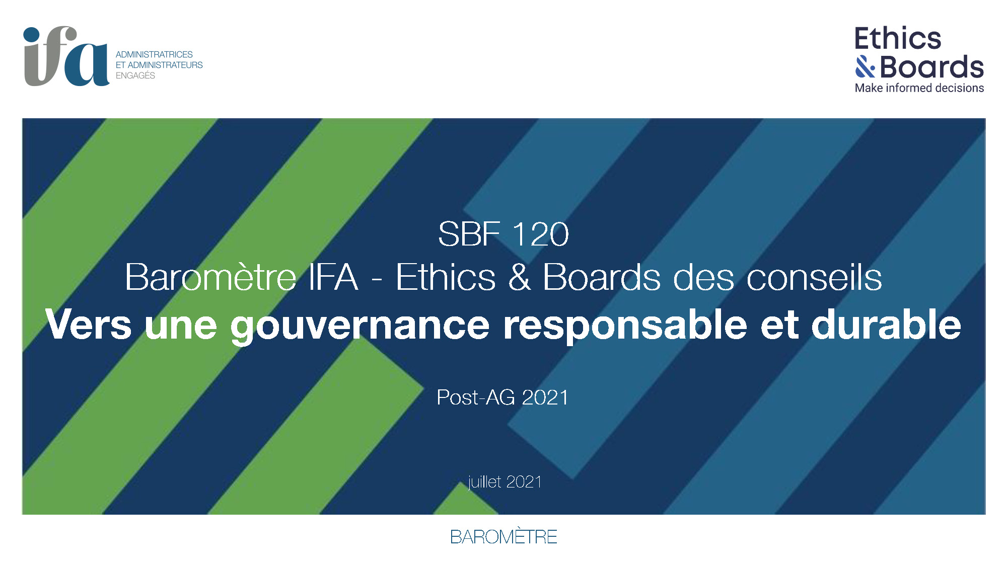 BAROMETRE IFA- ETHICS & BOARDS 2021