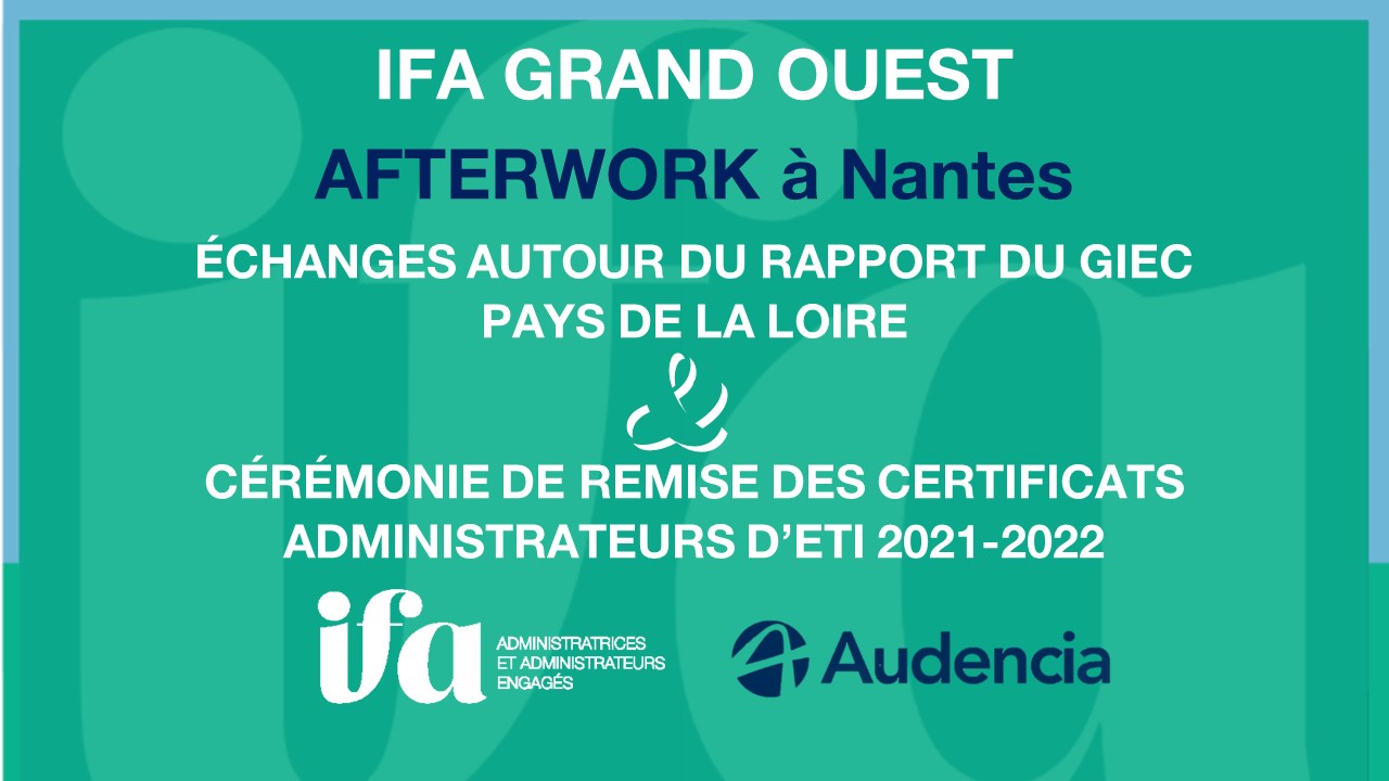 Cercle IFA GO - Afterwork autour du rapport du GIEC Pays de la Loire