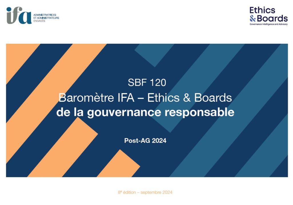 Baromètre IFA-Ethics &amp; Boards de la gouvernance responsable 2024