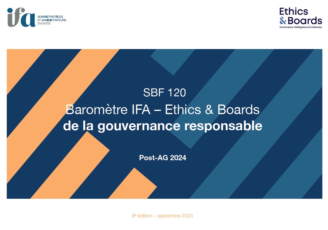 Baromètre IFA-Ethics & Boards de la gouvernance responsable 2024