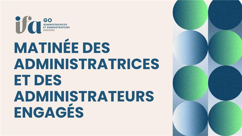 Matinée des administratrices et des administrateurs engagés du Grand Ouest