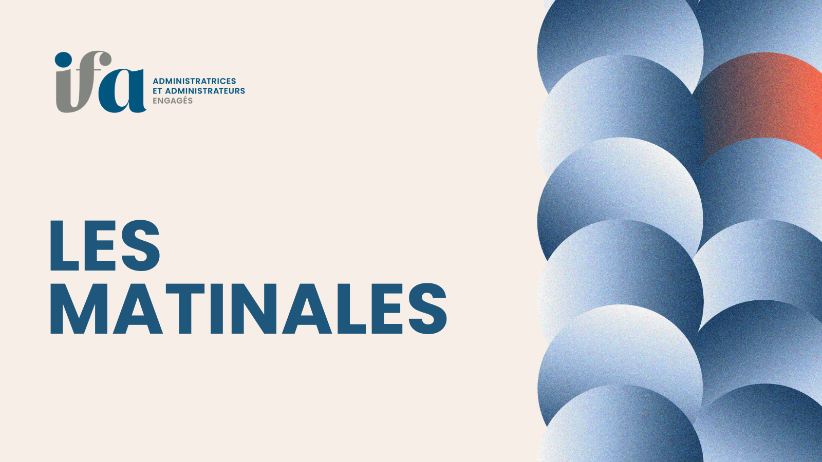 Matinale IFA - Enjeux de cybersécurité dans un conseil d'administration