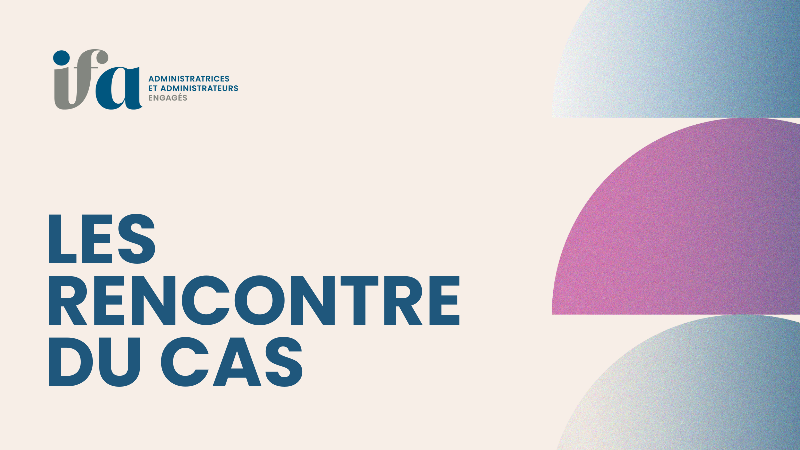 Matinale des certifi&eacute;s du CAS