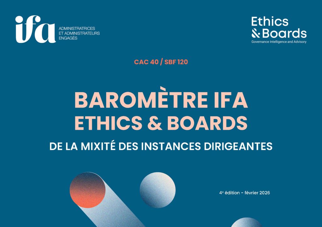 Baromètre IFA - Ethics & Boards de la mixité des instances dirigeantes 2026