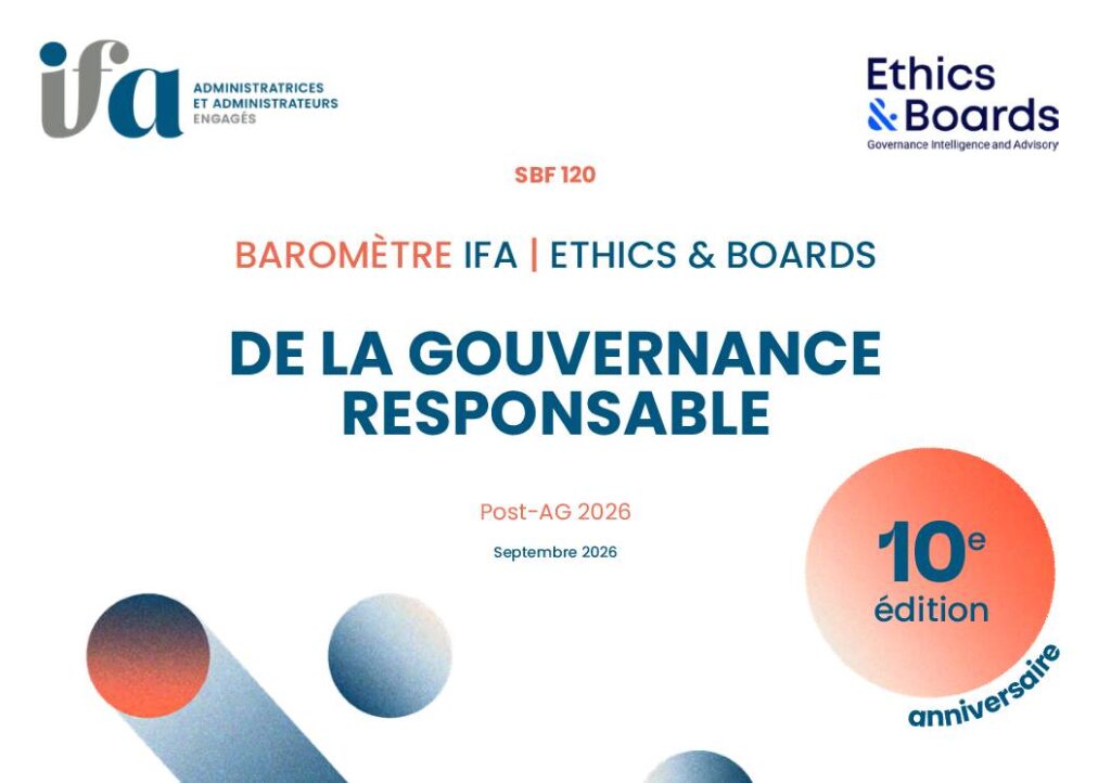 Barom&egrave;tre IFA - Ethics &amp; Boards de la gouvernance responsable 2026
